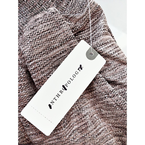 Nwt Anthropologie Metallic Shimmer Pink Holiday Joggers Festive Holiday XS - Picture 5 of 6